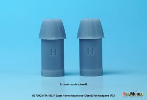 画像4: DEF.MODEL[DZ72003]1/72 現用 アメリカ海軍艦上戦闘機F/A-18E/F/Gスーパーホーネット用エキゾーストノズルセット クローズ状態(ハセガワ用) (4)