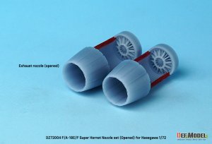 画像5: DEF.MODEL[DZ72004]1/72 現用 アメリカ海軍艦上戦闘機F/A-18E/F/Gスーパーホーネット用エキゾーストノズルセット オープン状態(ハセガワ用) (5)