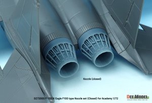 画像3: DEF.MODEL[DZ72005]1/72 現用 アメリカ/韓国空軍F-15E/Kイーグル用F100型エキゾーストノズルセット クローズ状態(アカデミー用) (3)