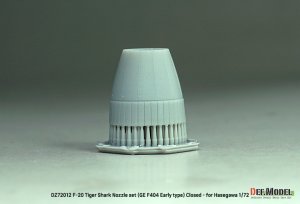画像3: DEF.MODEL[DZ72012]1/72 現用 アメリカ F-20タイガーシャーク用GE F404初期型ノズルセット 閉状態(ハセガワ用) (3)