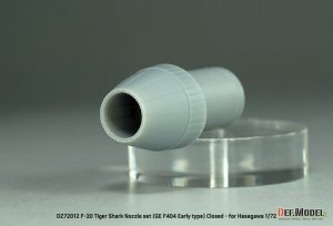 画像5: DEF.MODEL[DZ72012]1/72 現用 アメリカ F-20タイガーシャーク用GE F404初期型ノズルセット 閉状態(ハセガワ用) (5)