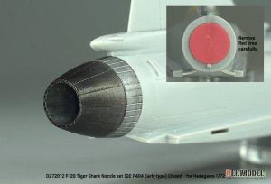 画像7: DEF.MODEL[DZ72012]1/72 現用 アメリカ F-20タイガーシャーク用GE F404初期型ノズルセット 閉状態(ハセガワ用) (7)