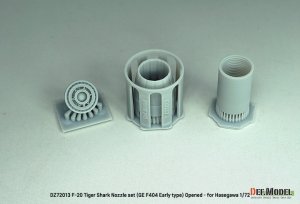 画像2: DEF.MODEL[DZ72013]1/72 現用 アメリカ F-20タイガーシャーク用GE F404初期型ノズルセット 開状態(ハセガワ用) (2)