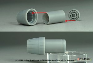 画像4: DEF.MODEL[DZ72013]1/72 現用 アメリカ F-20タイガーシャーク用GE F404初期型ノズルセット 開状態(ハセガワ用) (4)