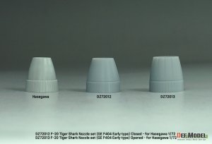 画像10: DEF.MODEL[DZ72013]1/72 現用 アメリカ F-20タイガーシャーク用GE F404初期型ノズルセット 開状態(ハセガワ用) (10)