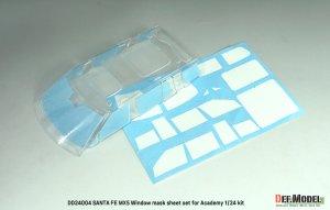 画像3: DEF.MODEL[DD24004]1/24 現用 ヒョンデ サンタフェMX5用ウインドウマスクシート/ロゴメタルステッカーセット(アカデミー用) (3)