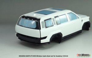 画像9: DEF.MODEL[DD24004]1/24 現用 ヒョンデ サンタフェMX5用ウインドウマスクシート/ロゴメタルステッカーセット(アカデミー用) (9)