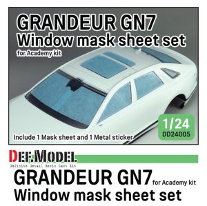 画像1: DEF.MODEL[DD24005]1/24 現用 韓国 ヒョンデ・グレンジャーGN7 ウインドウマスクシートセット(アカデミー用) (1)