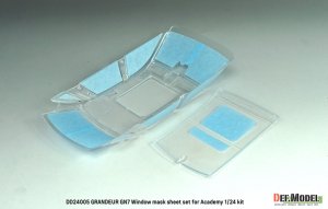 画像4: DEF.MODEL[DD24005]1/24 現用 韓国 ヒョンデ・グレンジャーGN7 ウインドウマスクシートセット(アカデミー用) (4)