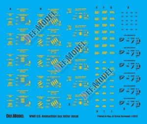 画像2: DEF.MODEL[DD35008]1/35 WWII米 弾薬箱デカールセット (2)