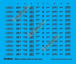 画像2: DEF.MODEL[DD35009]1/35 WWII米 野戦糧食運搬木箱 デカールセット (2)