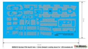 画像2: DEF.MODEL[DD35013]1/35 WWII 独IV号戦車H型後期型/J型初期型ツメリットコーティングデカールセット(アカデミー用) (2)