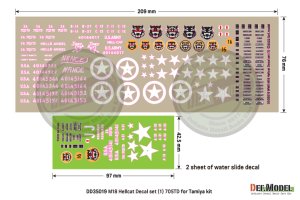 画像2: DEF.MODEL[DD35019]1/35 WWII アメリカ陸軍M18ヘルキャット用デカール1 第3軍第705戦車駆逐大隊 (2)