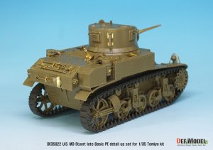 画像7: DEF.MODEL[DE35022]1/35 WWII米 M3軽戦車後期型 エッチング基本セット(タミヤ用) (7)
