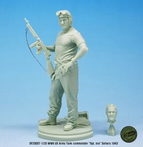 画像3: DEF.MODEL[DF20007]1/20 WWII 米 アメリカ陸軍戦車長「ジョウ軍曹」サハラ1943 (3)
