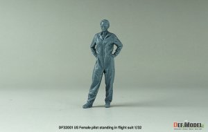 画像3: DEF.MODEL[DF32001]1/32 現用 アメリカ フライトスーツ着用の女性パイロット (3)