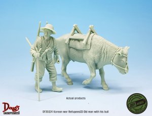 画像3: DEF.MODEL[DF35024]1/35 朝鮮戦争 難民(3) 避難する老人と雄牛 朝鮮戦争1950 (3)