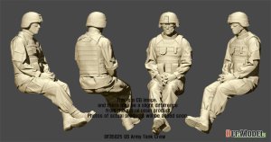画像3: DEF.MODEL[DF35025]1/35 現用 米陸軍戦車搭乗員(1) 休息中の戦車兵 (3)