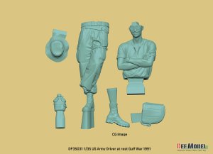 画像2: DEF.MODEL[DF35031]1/35 現用 アメリカ陸軍兵士 小休止する運転士 湾岸戦争1991 (2)