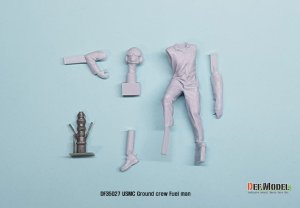 画像2: DEF.MODEL[DF48002]1/48 現用 アメリカ海兵隊地上要員 フュールメン(3Dプリンター製給油ノズル付) (2)