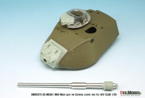 画像6: DEF.MODEL[DM35073]1/35 現用米 M68 105mm砲金属砲身(M60A1用)防盾カバー付き(AFVクラブ用) (6)