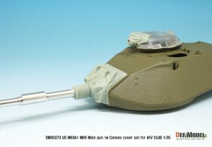 画像5: DEF.MODEL[DM35073]1/35 現用米 M68 105mm砲金属砲身(M60A1用)防盾カバー付き(AFVクラブ用) (5)