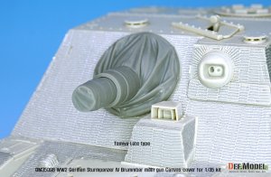 画像13: DEF.MODEL[DM35098]1/35 WWII ドイツ陸軍IV号突撃戦車ブルムベア中期/後期 主砲用キャンバスカバーセット (タミヤ/ドラゴン/アカデミー用) (13)