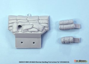 画像2: DEF.MODEL[DM35121]1/35 WWII アメリカ陸軍M4A2/A3シャーマン戦車用土のう式フロントアーマーセット(各社M4A2/A3用） (2)