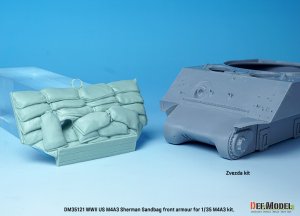 画像8: DEF.MODEL[DM35121]1/35 WWII アメリカ陸軍M4A2/A3シャーマン戦車用土のう式フロントアーマーセット(各社M4A2/A3用） (8)