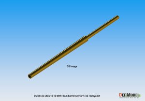 画像3: DEF.MODEL[DM35123]1/35 WWII アメリカ陸軍駆逐戦車M18ヘルキャット 76mm砲M1A1真ちゅう製砲身セット(タミヤ用) (3)
