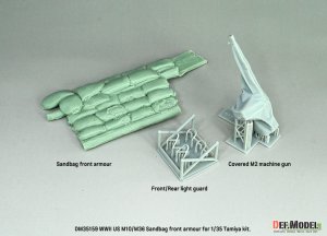 画像2: DEF.MODEL[DM35159]1/35 WWII アメリカ M10/M36駆逐戦車用 前面土嚢装甲セット（タミヤ用） (2)