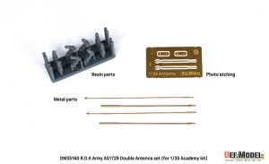 画像2: DEF.MODEL[DM35160]1/35 現用 韓国 AS1729車載アンテナ ダブルセット(アカデミーK2/K21/K808/K1A2など用) (2)