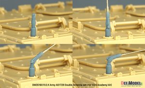 画像3: DEF.MODEL[DM35160]1/35 現用 韓国 AS1729車載アンテナ ダブルセット(アカデミーK2/K21/K808/K1A2など用) (3)