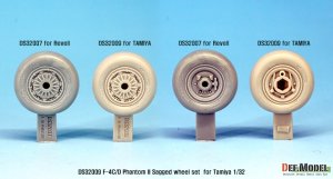 画像2: DEF.MODEL[DS32009]1/32 F-4C/DファントムII 自重変形タイヤセット(タミヤ用) (2)