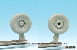 画像5: DEF.MODEL[DS48009]1/48 F-14Aトムキャット 初期型自重変形タイヤセット(タミヤ/ハセガワ用) (5)