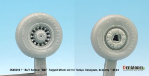 画像3: DEF.MODEL[DS48010]1/48 F-14A/Bトムキャット 中期型自重変形タイヤセット(タミヤ/ハセガワ用) (3)