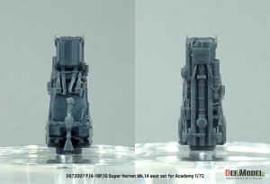 画像5: DEF.MODEL[DS72007]1/72 現用 アメリカ海軍 F/A-18Fスーパーホーネット/EA-18Gグラウラー Mk.14射出座席 複座型(アカデミー用 2個入) (5)