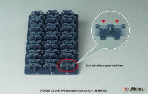 画像4: DEF.MODEL[DT35006]1/35 現用 アメリカ M113装甲兵員輸送車 可動履帯セット ダメージパッドバージョン(各社製M113用) (4)