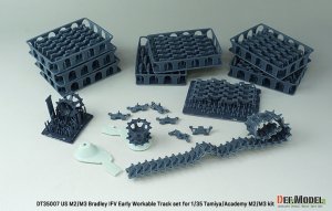 画像3: DEF.MODEL[DT35007]1/35 現用 アメリカ M2/M3ブラッドレー歩兵戦闘車 可動履帯セット 初期タイプ(タミヤ/アカデミー用) (3)