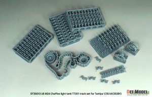 画像10: DEF.MODEL[DT35013]1/35 WWII アメリカ M24チャーフィー軽戦車 T72E1型連結可動履帯(タミヤ用) (10)