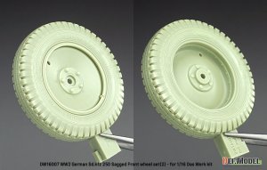 画像4: DEF.MODEL[DW16007]1/16 WWII ドイツ Sd.Kfz.250装甲ハーフトラック 自重変形タイヤセット＃2(ダスヴェルク用) (4)