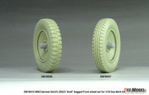 画像6: DEF.MODEL[DW16012]1/16 WWII ドイツ Sd.Kfz.250/3無線指揮車「グライフ」 自重変形タイヤセット(ダスヴェルク用) (6)