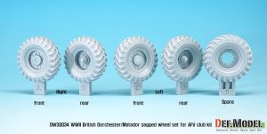 画像2: DEF.MODEL[DW30034]1/35 WWIIブリティッシュエース　ドーチェスターマタドール　自重変形タイヤ(AFVクラブ用) (2)