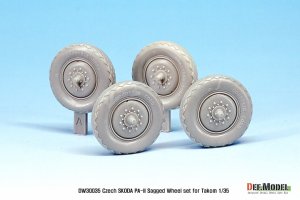 画像3: DEF.MODEL[DW30035]1/35 WWIIチェコ  シュコダ PA-II「タートル」装甲車 自重変形タイヤ(タコム用) (3)