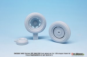 画像5: DEF.MODEL[DW30042]1/35 WWII 独 ドイツ軍用トラック オペルマウルティア用自重変形タイヤセット(ドラゴン/イタレリ用) (5)