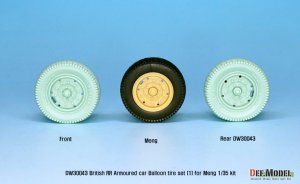 画像5: DEF.MODEL[DW30043]1/35 WWI 英 イギリスRR装甲車用初期型バルーンタイヤセット(モンモデル用） (5)