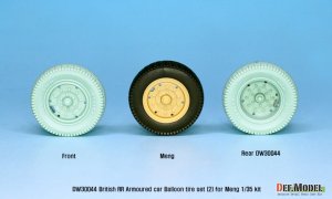 画像3: DEF.MODEL[DW30044]1/35 WWI 英 イギリスRR装甲車用後期型バールンタイヤセット(モンモデル用) (3)