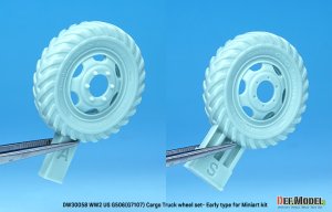 画像7: DEF.MODEL[DW30058]1/35 WWIIアメリカ陸軍G7107(G506)カーゴトラック用自重変形初期型ホイールセット(ミニアート用) (7)