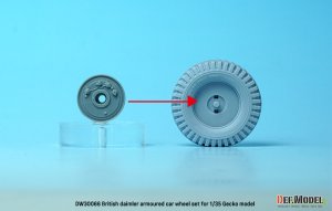 画像6: DEF.MODEL[DW30066]1/35 WWII イギリス陸軍ダイムラー装甲車Mk.1用自重変形タイヤセット(ゲッコーモデル用) (6)