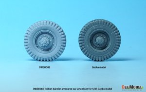 画像7: DEF.MODEL[DW30066]1/35 WWII イギリス陸軍ダイムラー装甲車Mk.1用自重変形タイヤセット(ゲッコーモデル用) (7)